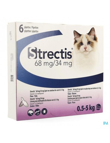 Strectis Chat 0,5-5kg 6 Pipettes