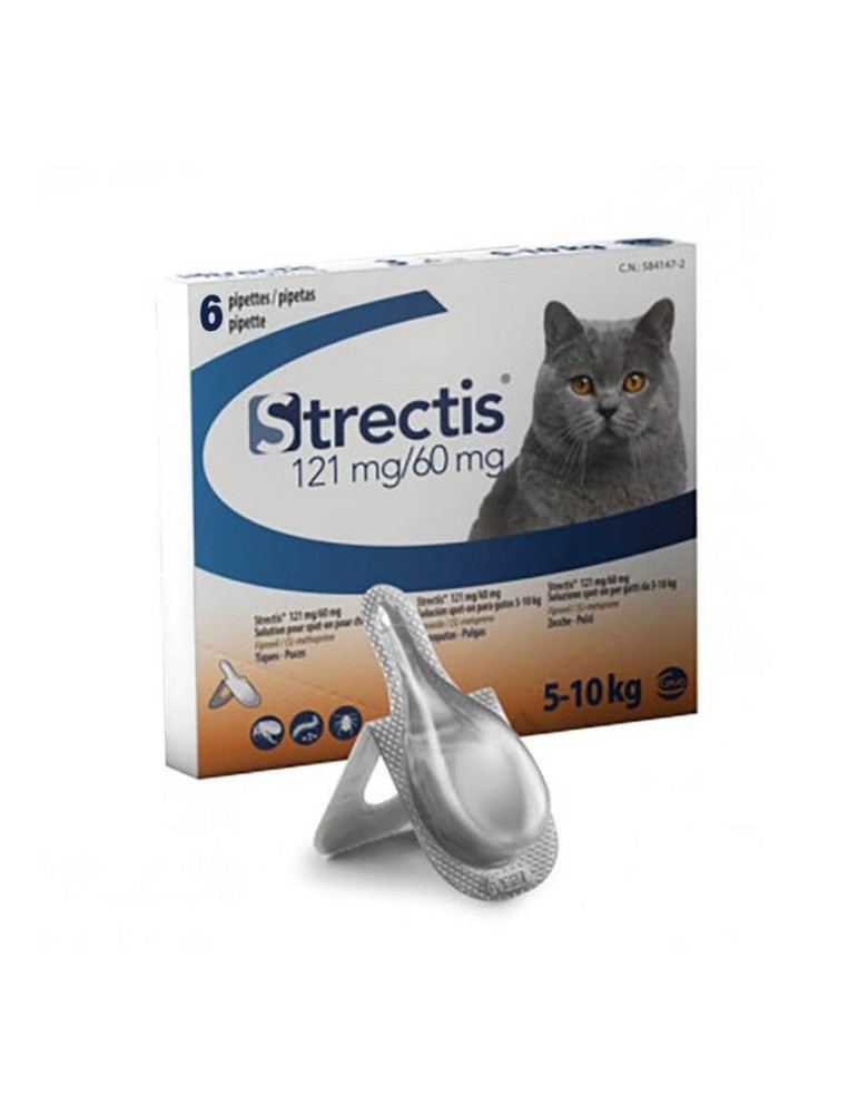 Strectis Chat 5-10 kg 6 Pipettes