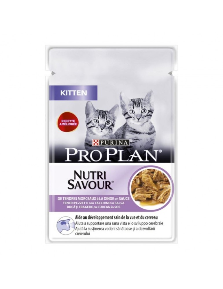 Purina Proplan Chat Junior Nutri Savour Dinde 26X85g Chatons