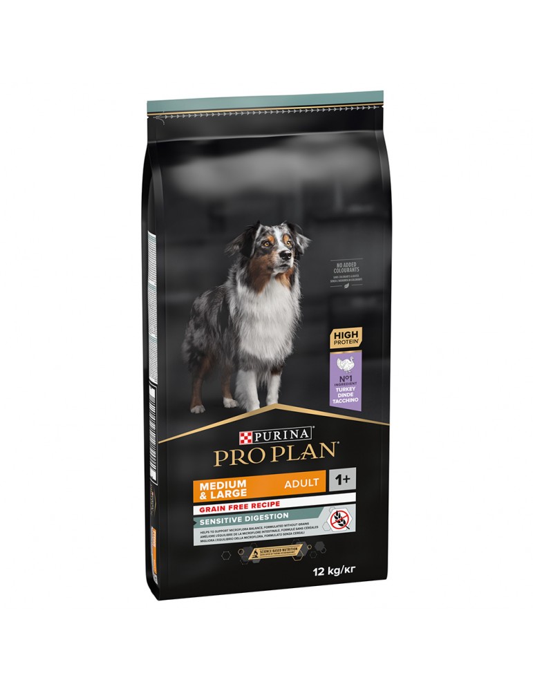 Sac de croquette Purina Proplan Medium & Large Adult OptiDigest Sans Céréales