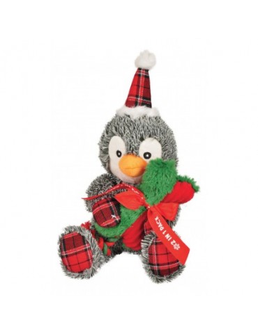 Peluche Pingouin de Noël et son Os FLAMINGO