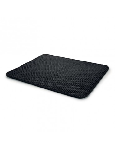 Tapis noir pour Maison de Toilette chat