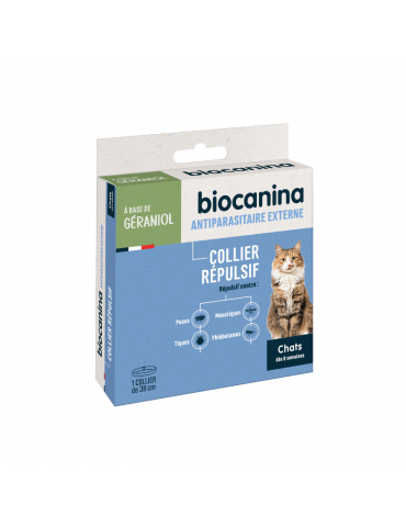 Boîte de collier biocanina pour chat