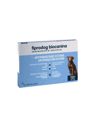 Boîte de fiprodog biocanina pour grand chien