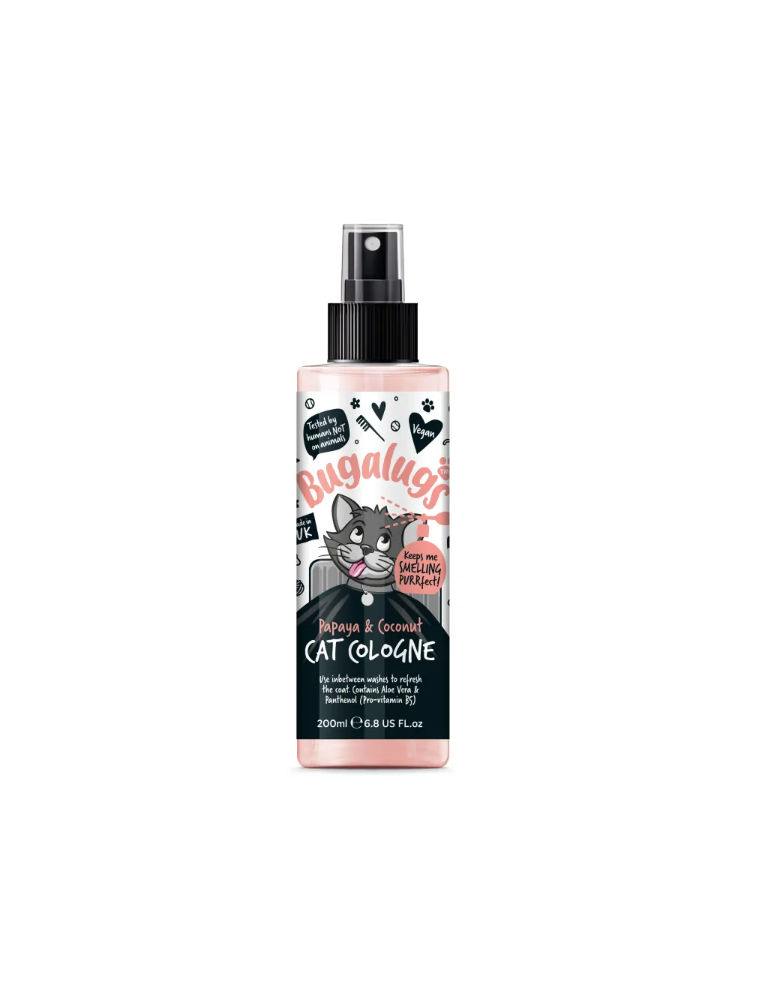 Spray eau de cologne Bugalugs pour chat Papaye & Coconut