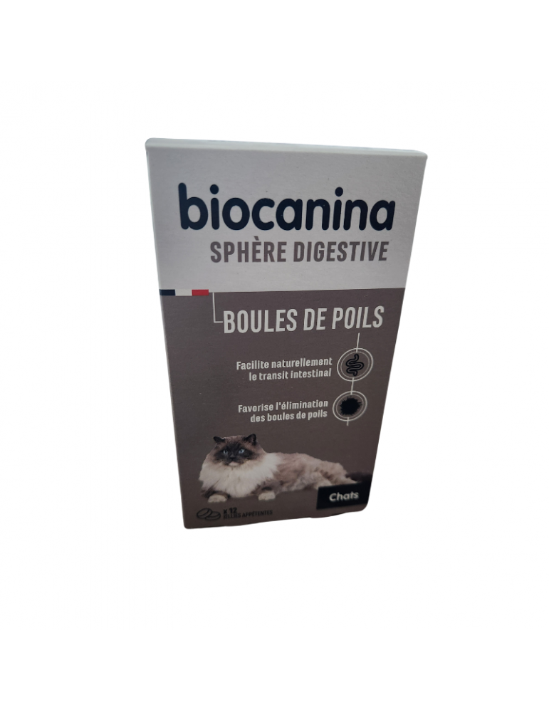 Boîte Sphère Digestive Boules de Poils Biocanina