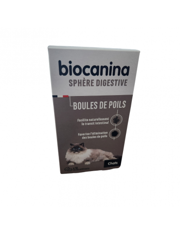 Boîte Sphère Digestive Boules de Poils Biocanina