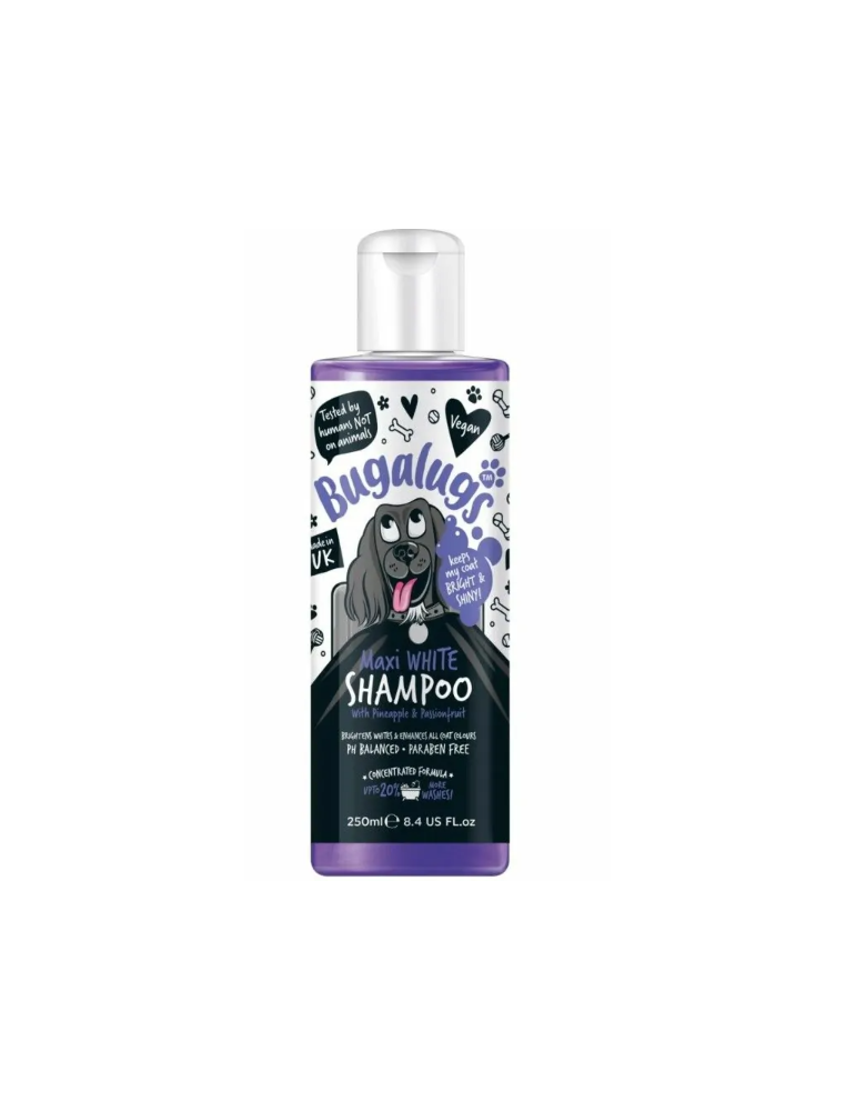 Bouteille de Shampoing Bugalugs Maxi White 250 ml