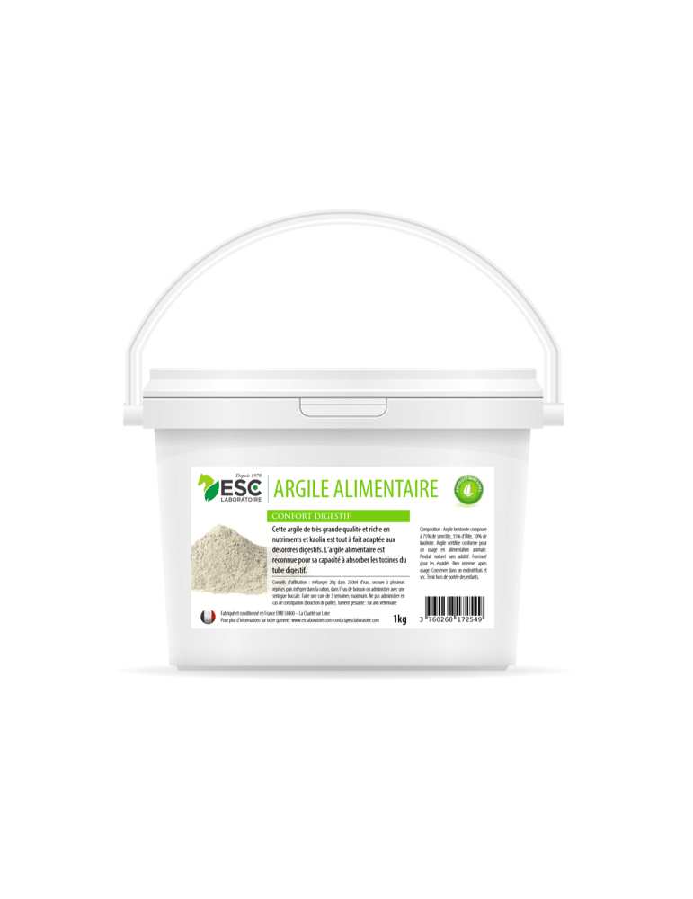 Seau d'Argile Alimentaire ESC 1 kg