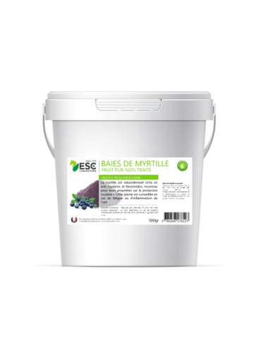 Seau de 500g de baies de myrtilles ESC