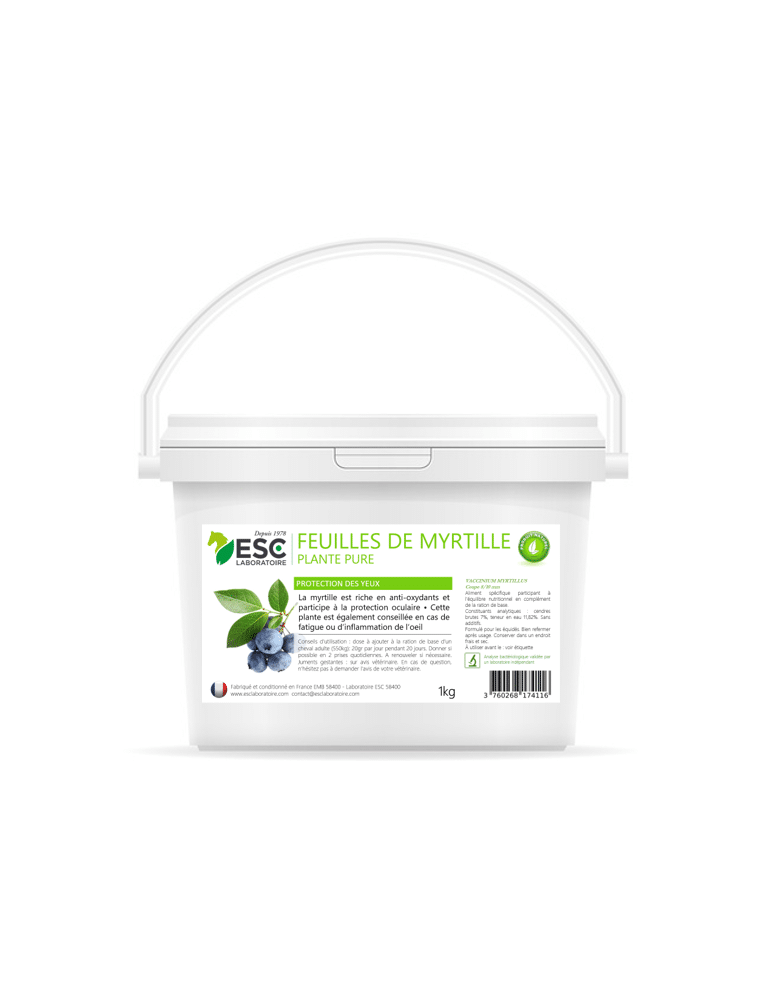 Seau de Feuilles de Myrtille 1 kg ESC