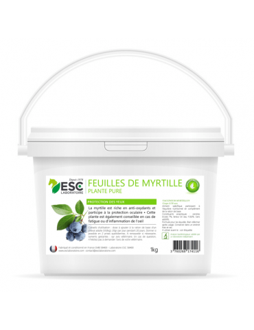 Seau de Feuilles de Myrtille 1 kg ESC