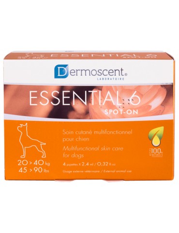 Boîte de Dermoscent essential 6 chien de 20 à 40 kg