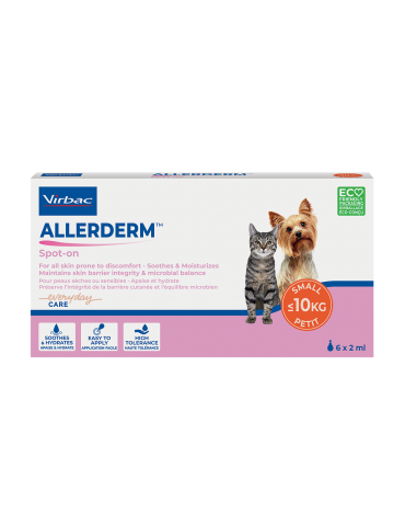 Boîte de allerderm pour petit chien et chat